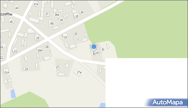 Chotcza-Józefów, Chotcza-Józefów, 31, mapa Chotcza-Józefów