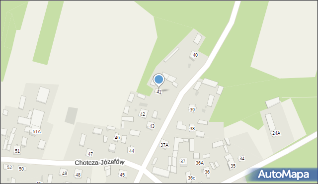 Chotcza-Józefów, Chotcza-Józefów, 41, mapa Chotcza-Józefów