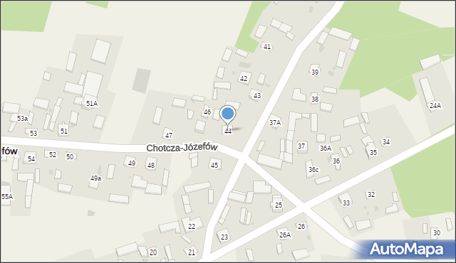 Chotcza-Józefów, Chotcza-Józefów, 44, mapa Chotcza-Józefów
