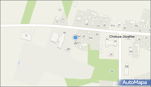 Chotcza-Józefów, Chotcza-Józefów, 45a, mapa Chotcza-Józefów