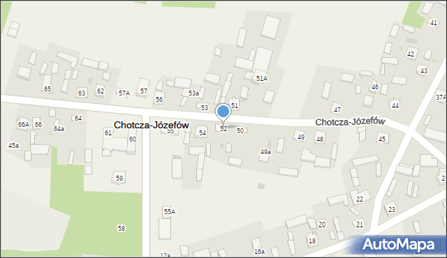 Chotcza-Józefów, Chotcza-Józefów, 52, mapa Chotcza-Józefów