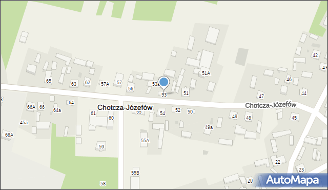 Chotcza-Józefów, Chotcza-Józefów, 53, mapa Chotcza-Józefów