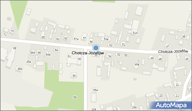 Chotcza-Józefów, Chotcza-Józefów, 55, mapa Chotcza-Józefów