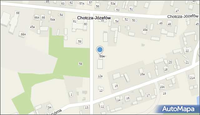 Chotcza-Józefów, Chotcza-Józefów, 55B, mapa Chotcza-Józefów