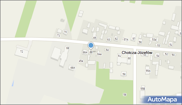 Chotcza-Józefów, Chotcza-Józefów, 66, mapa Chotcza-Józefów