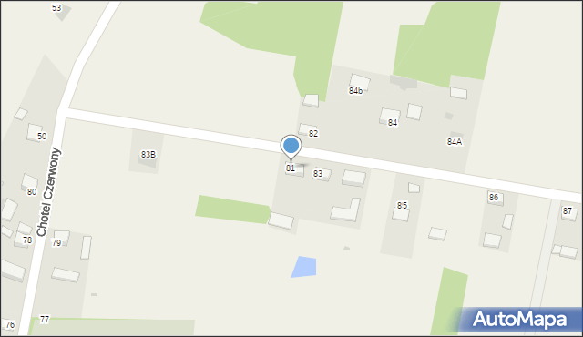 Chotel Czerwony, Chotel Czerwony, 83a, mapa Chotel Czerwony