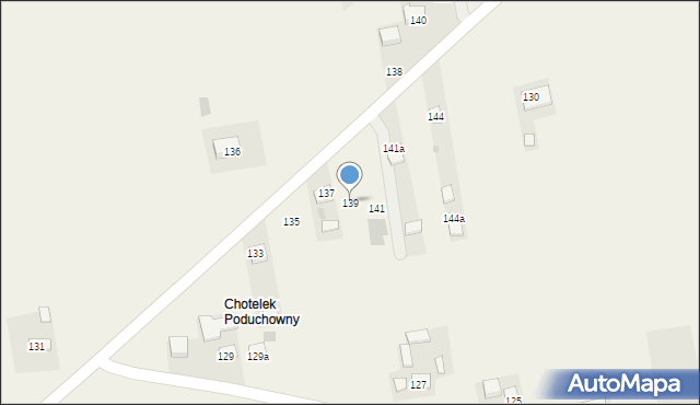 Chotelek, Chotelek, 139, mapa Chotelek