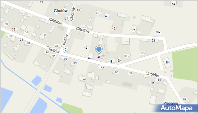 Chotów, Chotów, 46, mapa Chotów