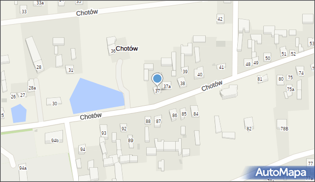 Chotów, Chotów, 37, mapa Chotów