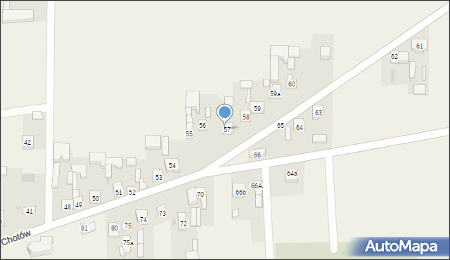 Chotów, Chotów, 57a, mapa Chotów