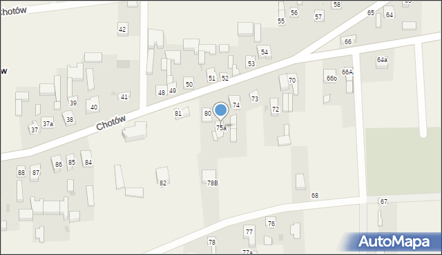 Chotów, Chotów, 75a, mapa Chotów