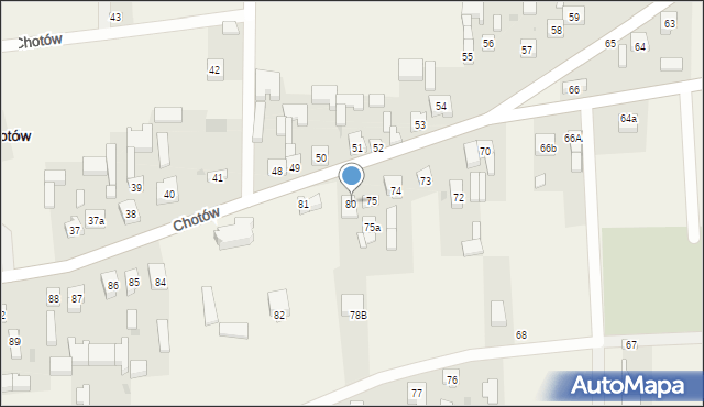 Chotów, Chotów, 80, mapa Chotów