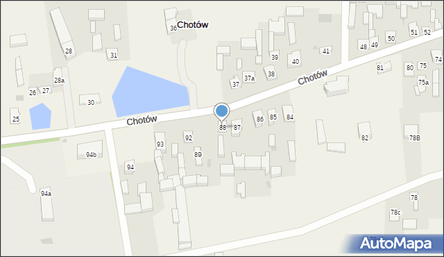 Chotów, Chotów, 88, mapa Chotów