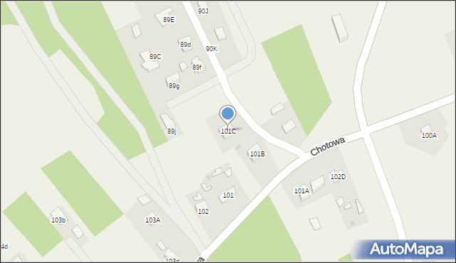 Chotowa, Chotowa, 101C, mapa Chotowa