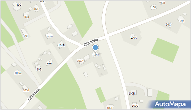 Chotowa, Chotowa, 102D, mapa Chotowa