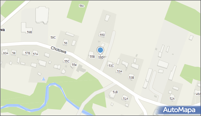 Chotowa, Chotowa, 53D, mapa Chotowa