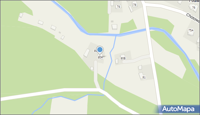 Chotowa, Chotowa, 80A, mapa Chotowa