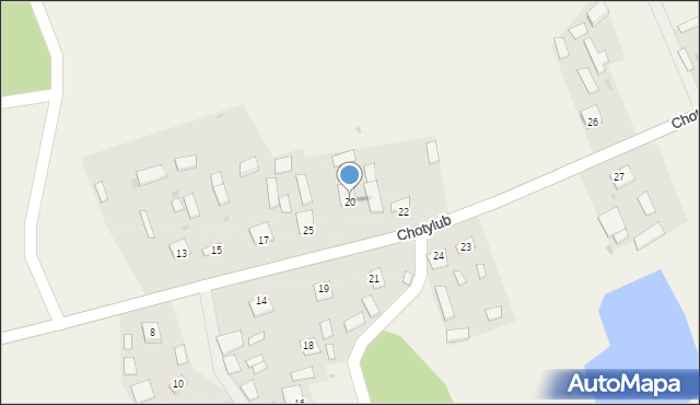 Chotylub, Chotylub, 20, mapa Chotylub