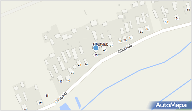 Chotylub, Chotylub, 45, mapa Chotylub