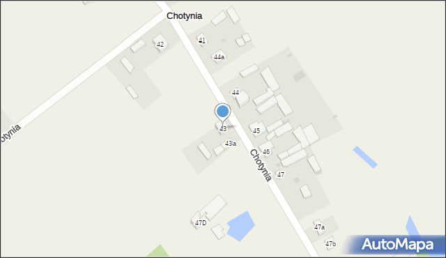 Chotynia, Chotynia, 43, mapa Chotynia