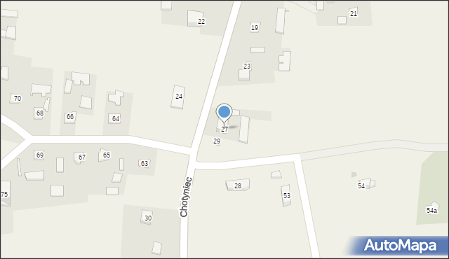 Chotyniec, Chotyniec, 27, mapa Chotyniec