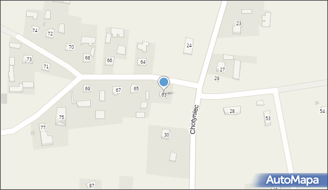 Chotyniec, Chotyniec, 63, mapa Chotyniec