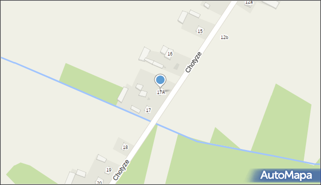 Chotyze, Chotyze, 17A, mapa Chotyze