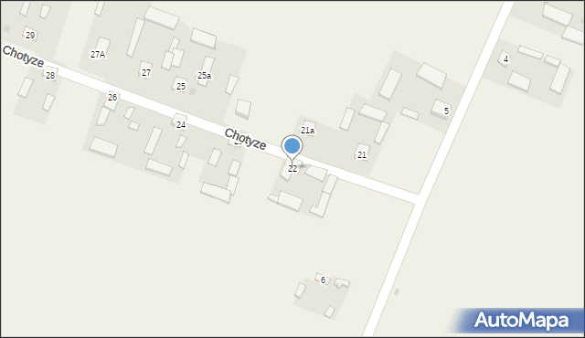 Chotyze, Chotyze, 22, mapa Chotyze