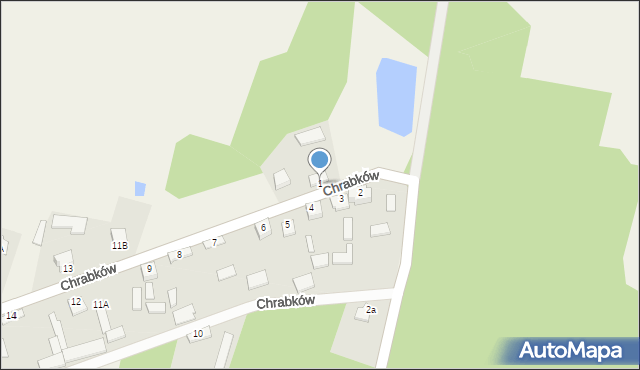 Chrabków, Chrabków, 1, mapa Chrabków