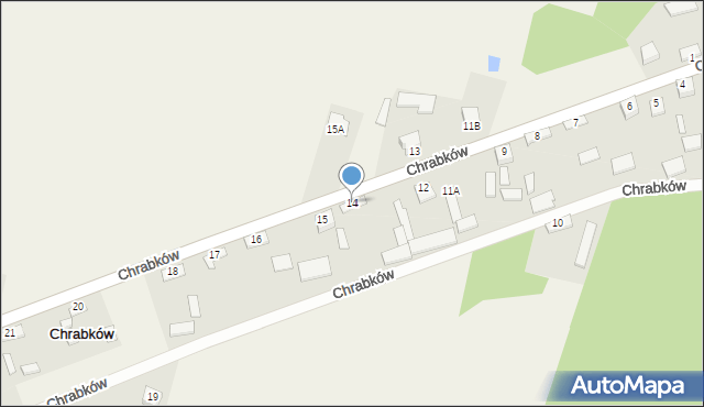Chrabków, Chrabków, 14, mapa Chrabków