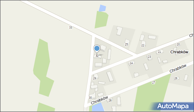Chrabków, Chrabków, 32, mapa Chrabków