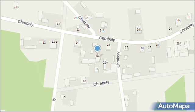 Chraboły, Chraboły, 14B, mapa Chraboły