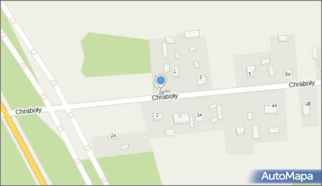Chraboły, Chraboły, 1A, mapa Chraboły