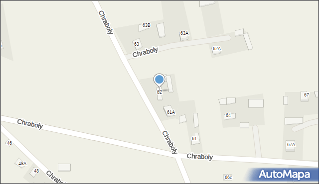Chraboły, Chraboły, 62, mapa Chraboły