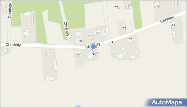 Chraboły, Chraboły, 74B, mapa Chraboły