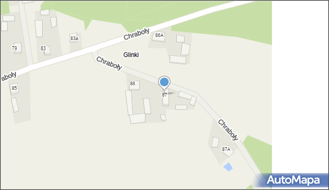 Chraboły, Chraboły, 87, mapa Chraboły