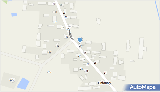 Chraboły, Chraboły, 20, mapa Chraboły