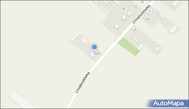 Chrabostówka, Chrabostówka, 1A, mapa Chrabostówka