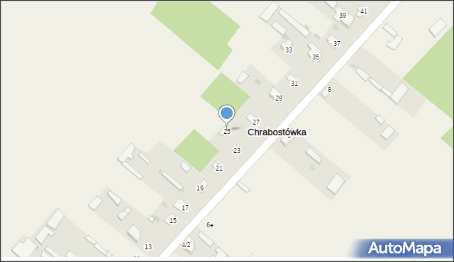 Chrabostówka, Chrabostówka, 25, mapa Chrabostówka