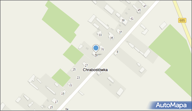 Chrabostówka, Chrabostówka, 29, mapa Chrabostówka