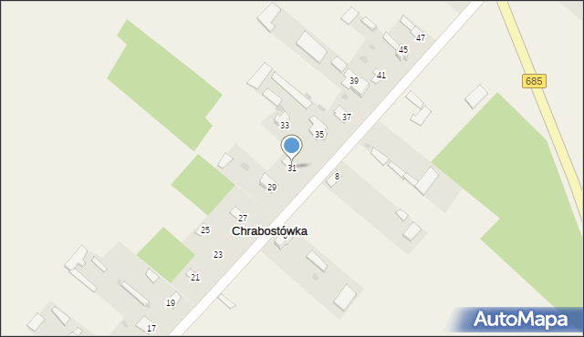 Chrabostówka, Chrabostówka, 31, mapa Chrabostówka