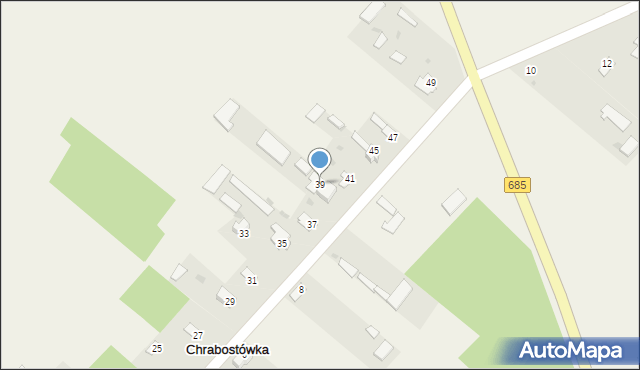 Chrabostówka, Chrabostówka, 39, mapa Chrabostówka