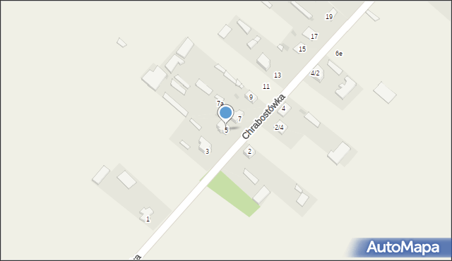 Chrabostówka, Chrabostówka, 5, mapa Chrabostówka