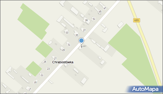 Chrabostówka, Chrabostówka, 8, mapa Chrabostówka