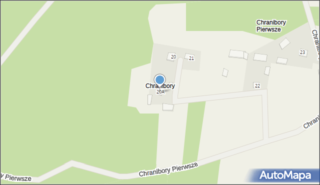 Chranibory, Chranibory, 20A, mapa Chranibory