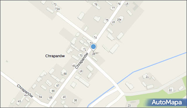 Chrapanów, Chrapanów, 18, mapa Chrapanów