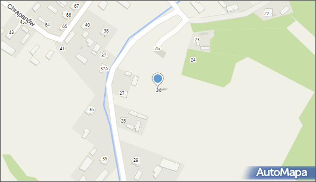 Chrapanów, Chrapanów, 26, mapa Chrapanów