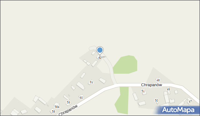Chrapanów, Chrapanów, 62, mapa Chrapanów