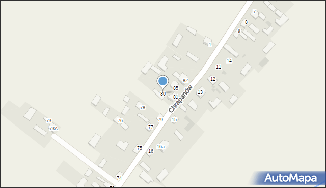 Chrapanów, Chrapanów, 80, mapa Chrapanów