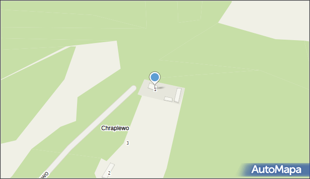 Chraplewo, Chraplewo, 1, mapa Chraplewo